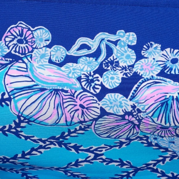 Lilly Pulitzer SHALYNN SILK CAFTAN Lapis Lazuli - Picture 2 of 9